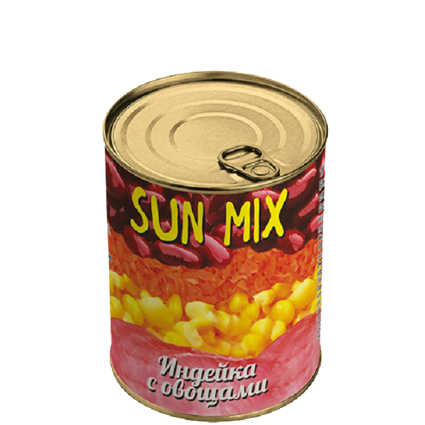 Индейка с овощами SUN MIX 340г