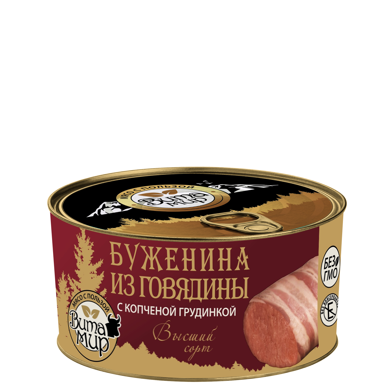 Буженина из говядины с копченой грудинкой ВитаМир 325г