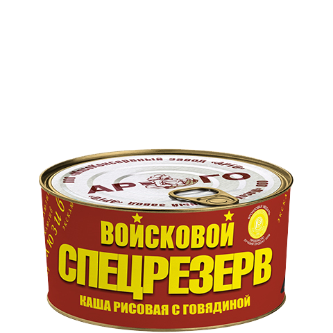 Каша рисовая с говядиной 325г Войсковой СПЕЦРЕЗЕРВ