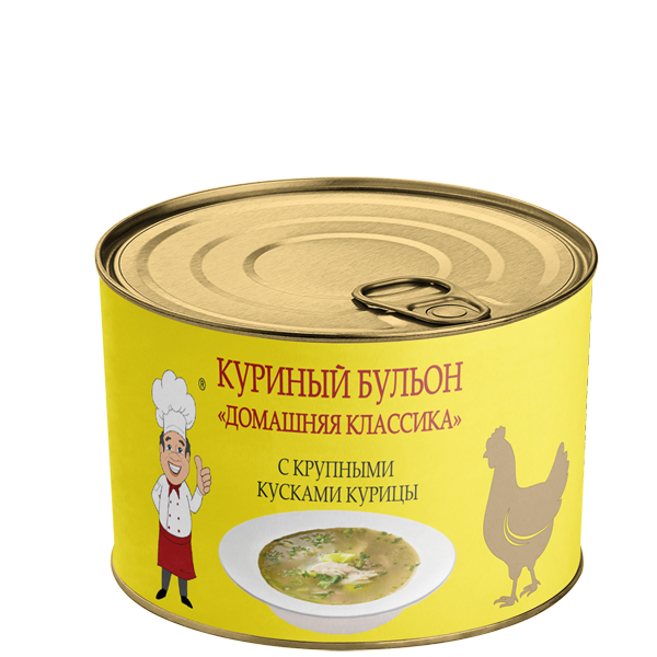 Куриный бульон "Домашняя классика" Кухня от шефа 525г