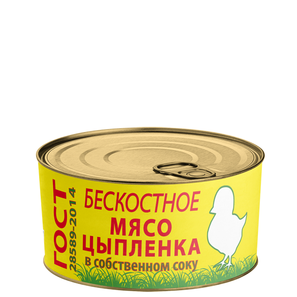 Мясо цыпленка в собственном соку бескостное 325г