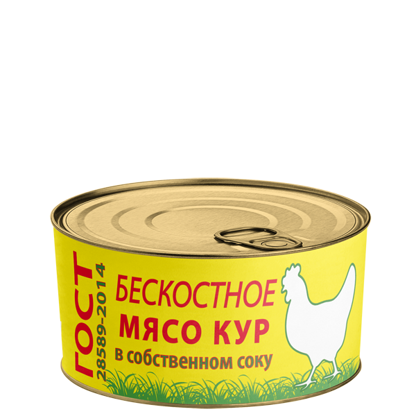 Мясо кур в собственном соку бескостное 325г