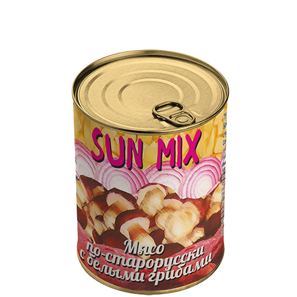 Мясо по-старорусски с белыми грибами SUN MIX 340г