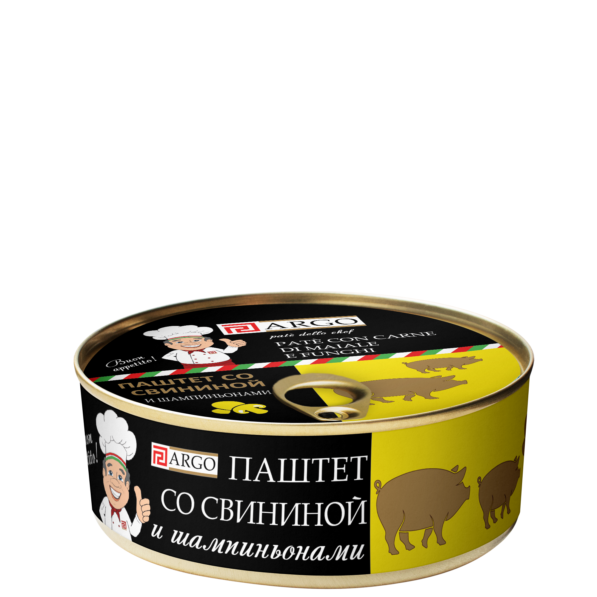 Паштет со свининой и шампиньонами Pate’ dello chef 250г
