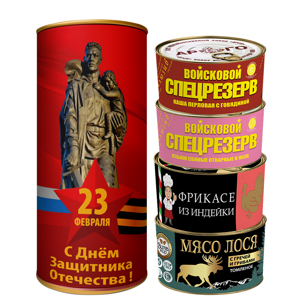 Подарочный набор №2 "С Днем защитника Отечества" ТУБУС