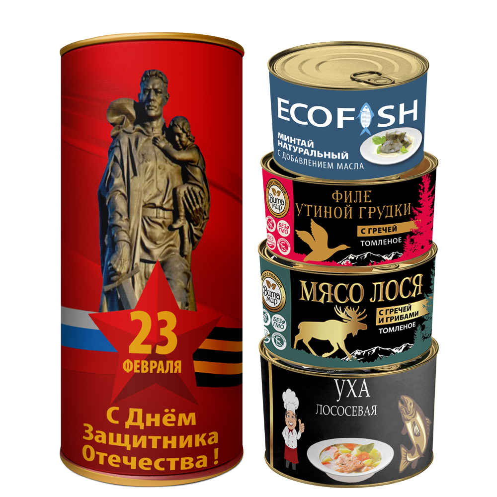 Подарочный набор №8 "С Днем защитника Отечества" ТУБУС