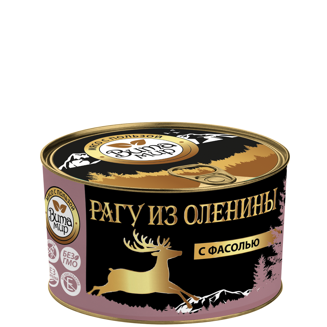 Рагу из оленины с фасолью ВитаМир 400г