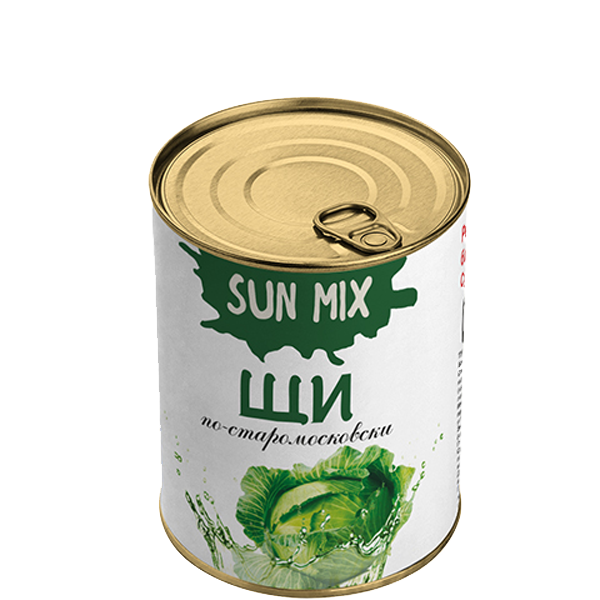 Щи по-старомосковски с капустой и грибами SUN MIX 340г