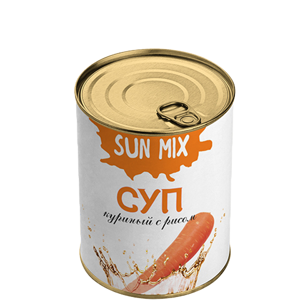 Суп куриный с рисом SUN MIX 340г
