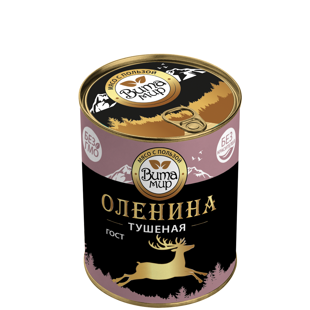 Оленина тушеная ВитаМир 340г